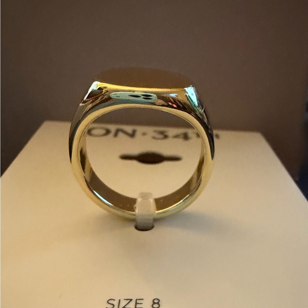 On 34th Gold Women's Ring